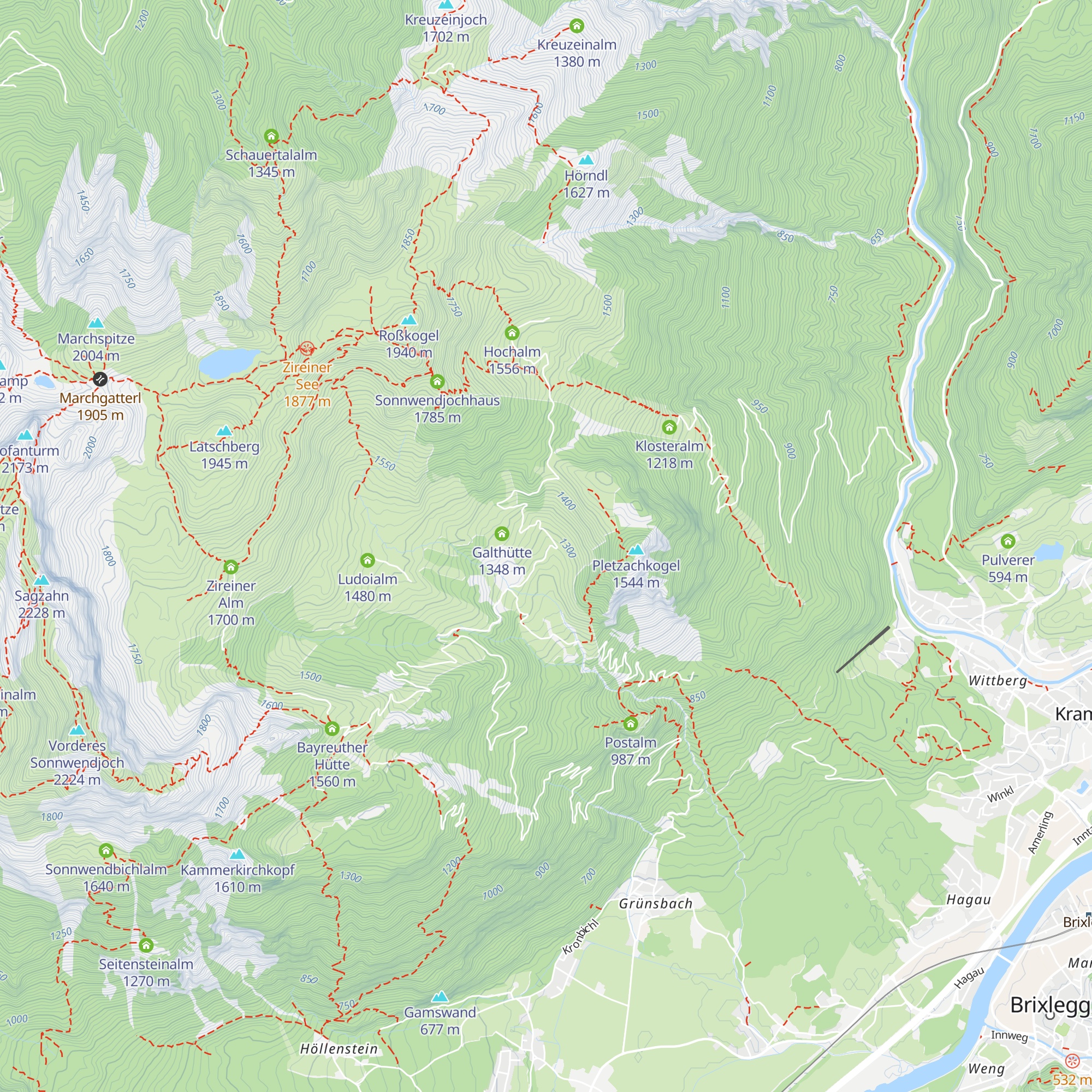 Pletzachalm map