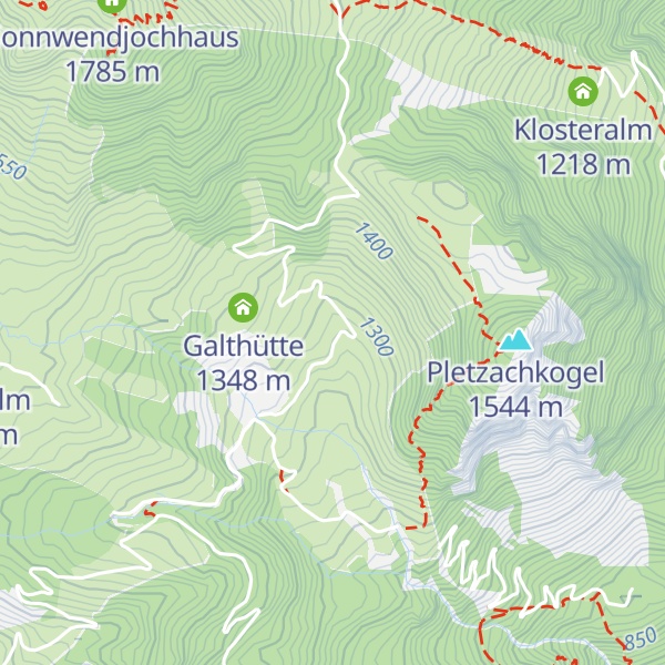 Map of Pletzachalm