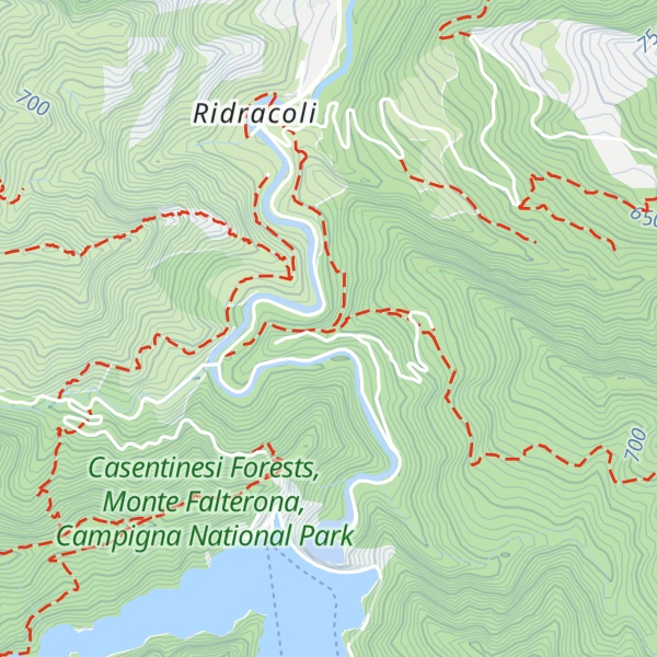 Map of Le Case di Ridracoli