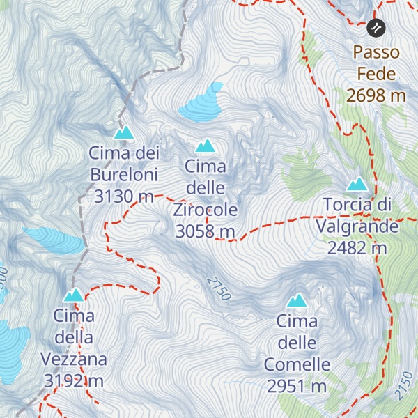 Map of Bivacco Giorgio Brunner