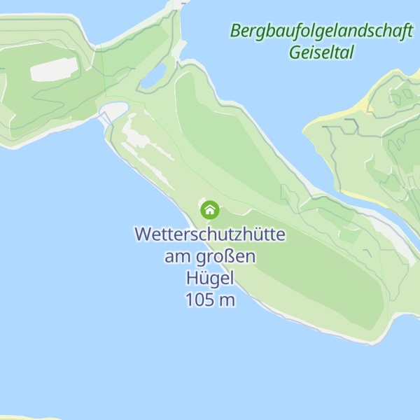 Map of Wetterschutzhütte am großen Hügel