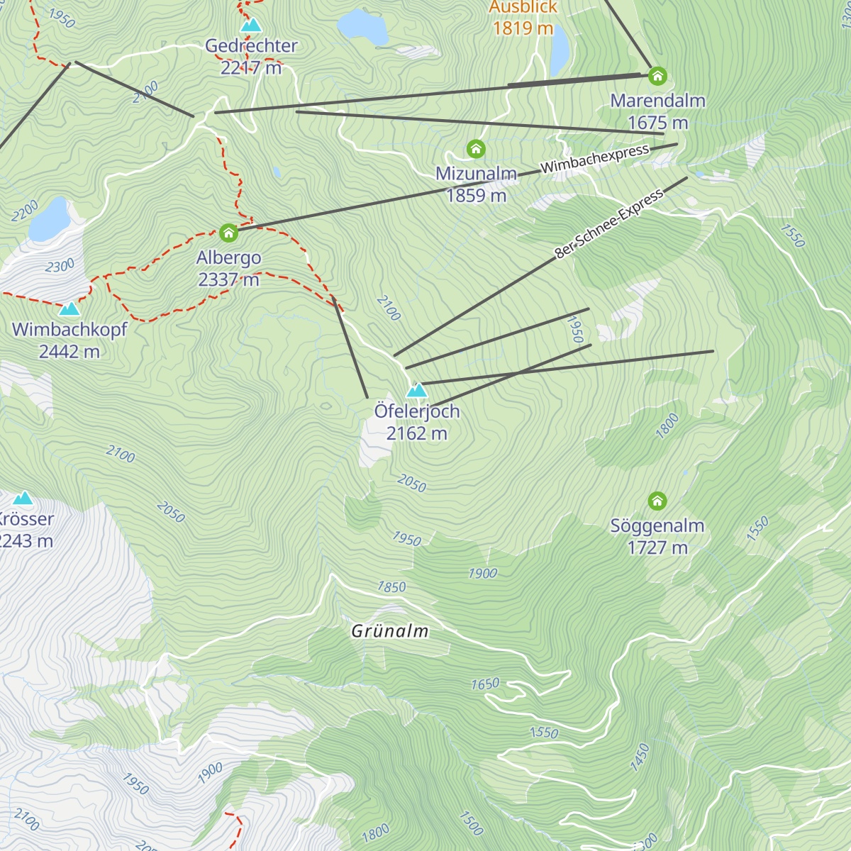 Kristallhütte map