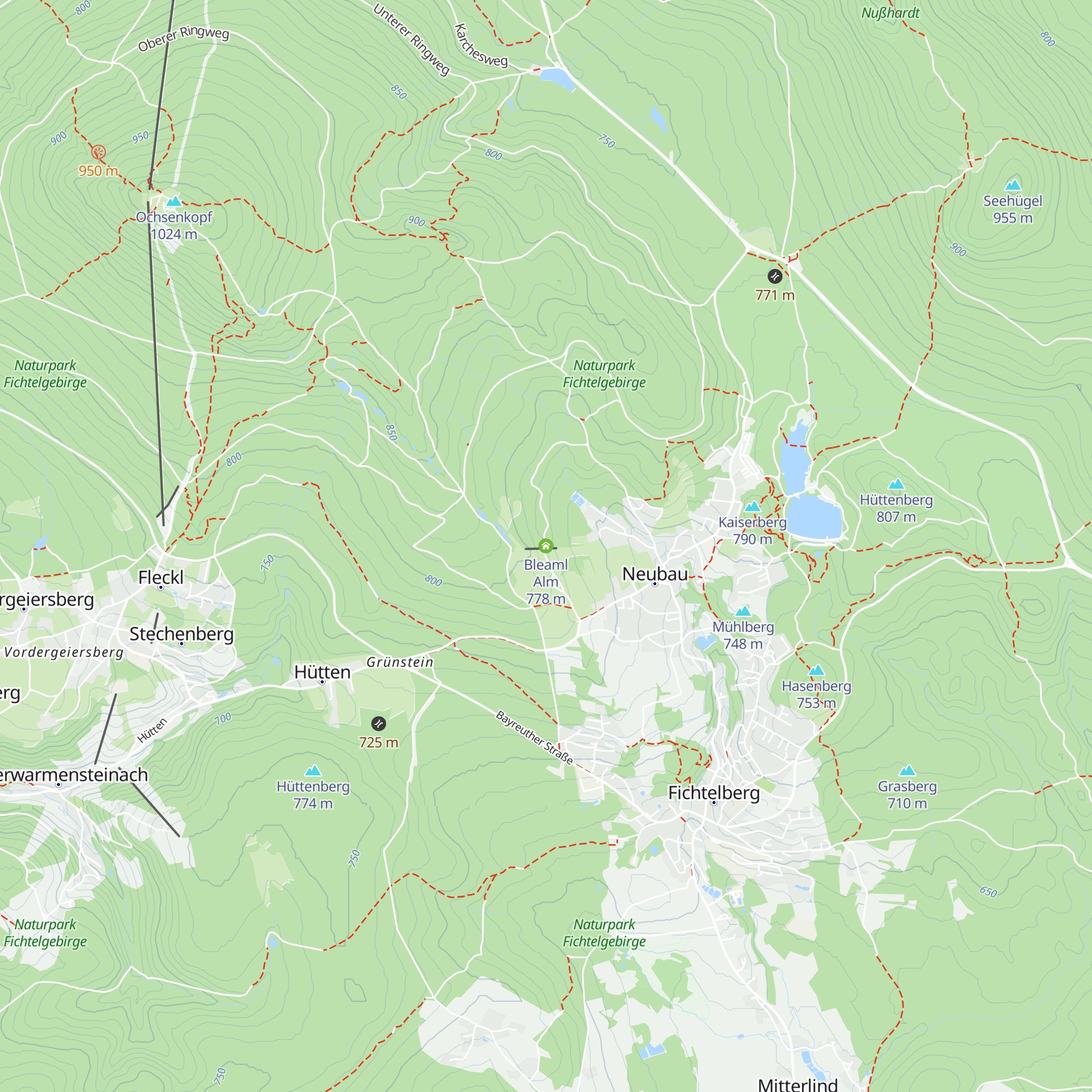 Bleaml Alm map