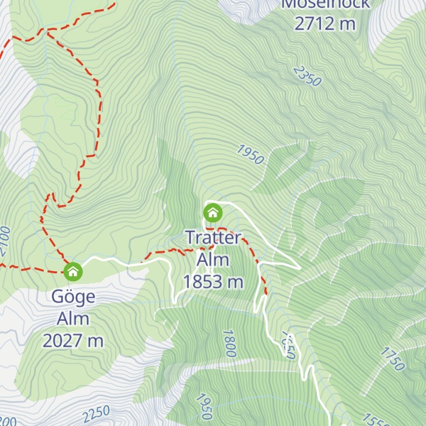 Map of Tratter Alm