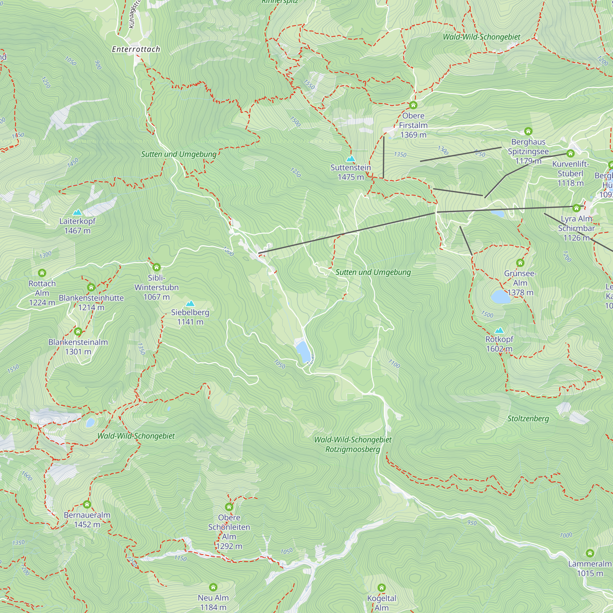 Suttenhütte map