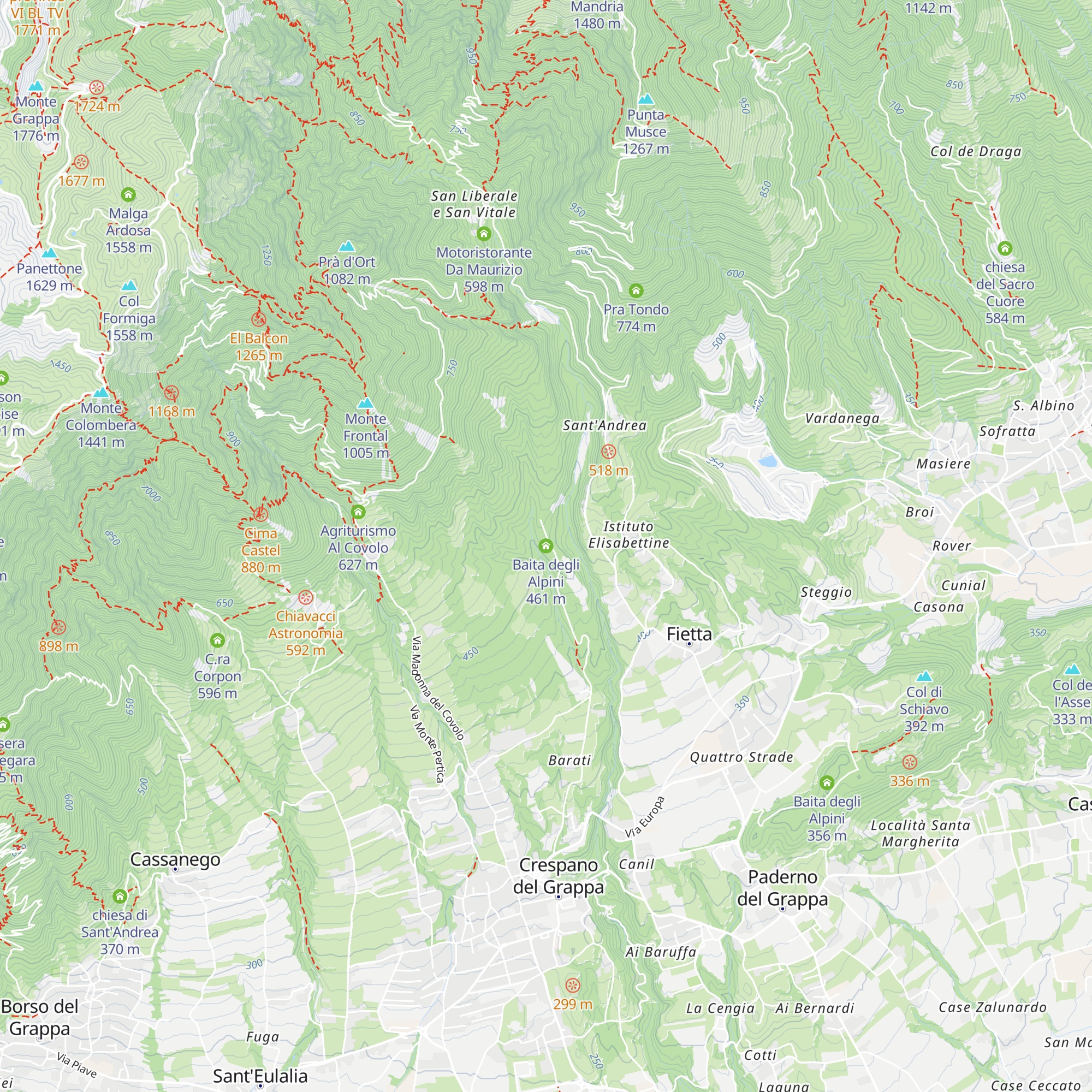 Baita degli Alpini map
