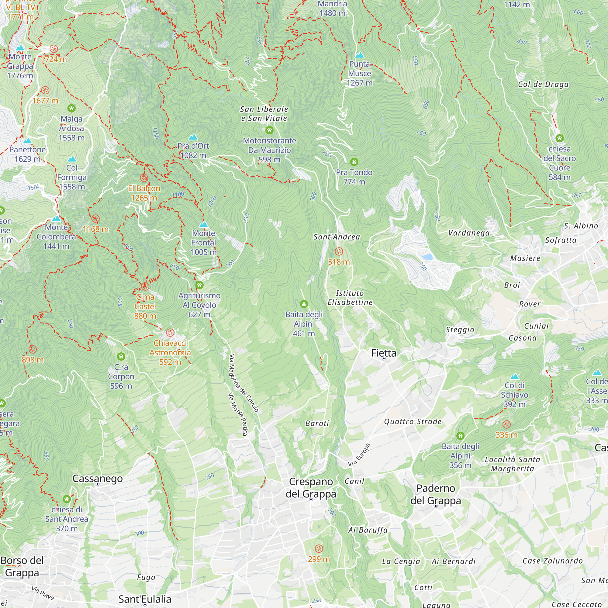 Baita degli Alpini map