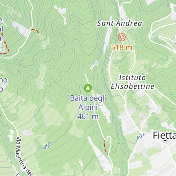 Map of Baita degli Alpini