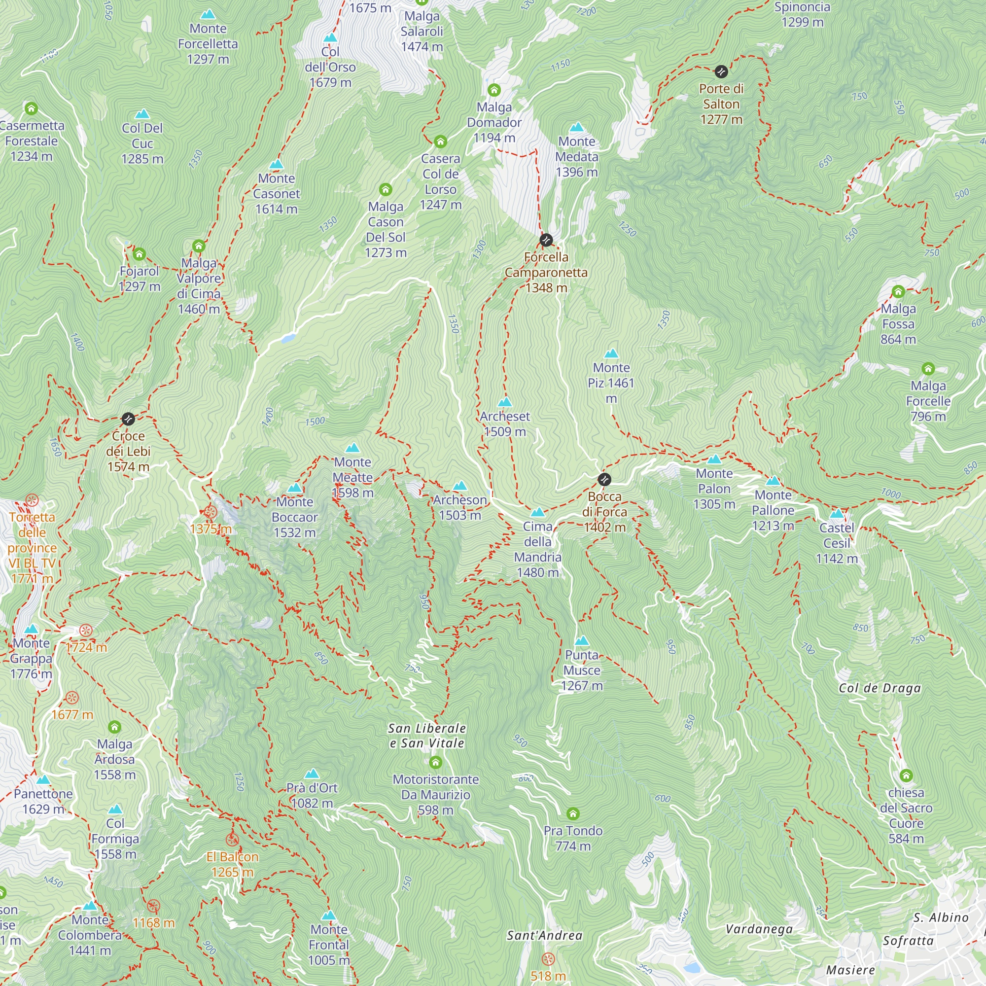Hotel Brusà map