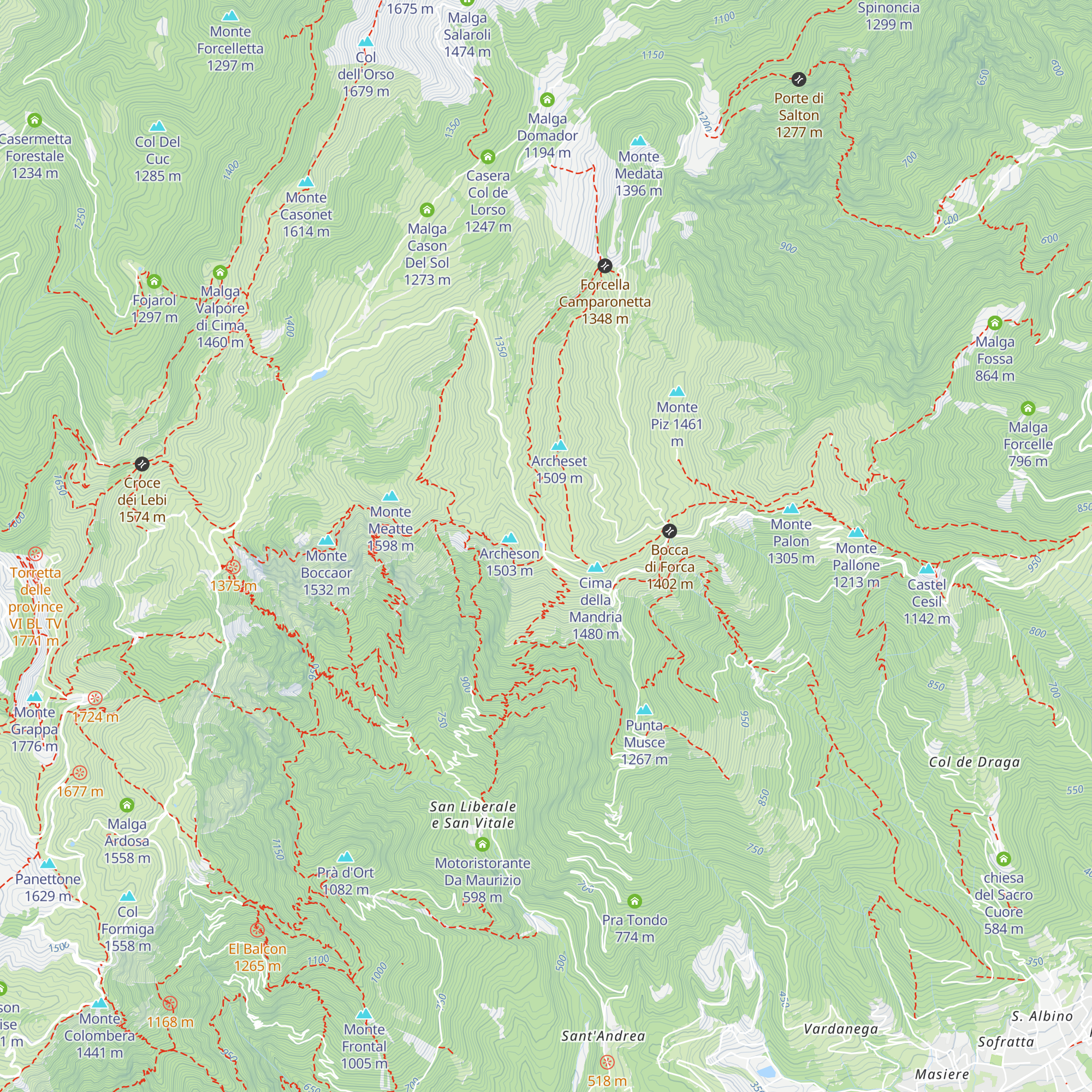 Hotel Brusà map