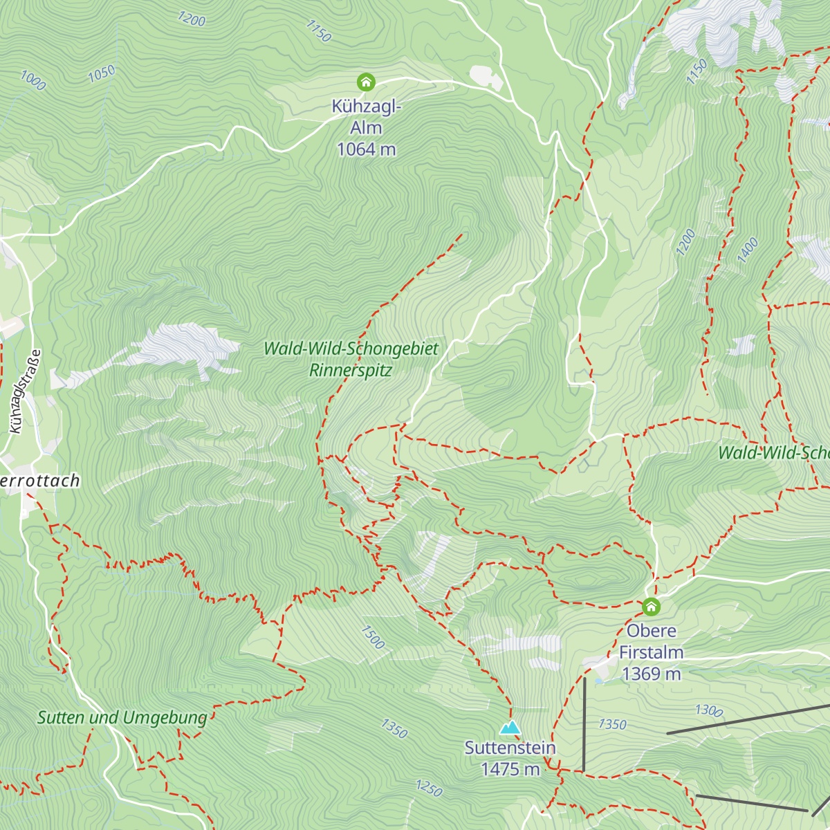 Rettenbäck-Alm map
