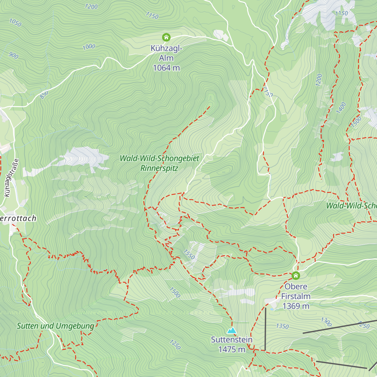 Rettenbäck-Alm map