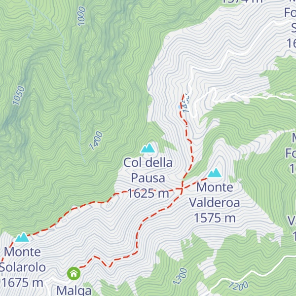 Map of Col della Pausa