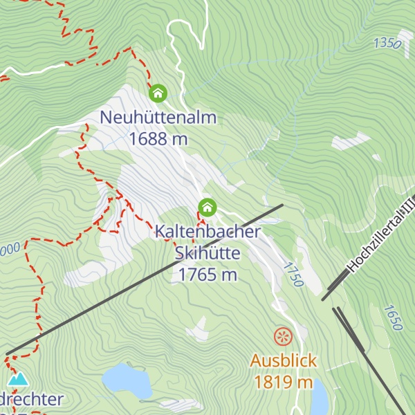 Map of Kaltenbacher Skihütte