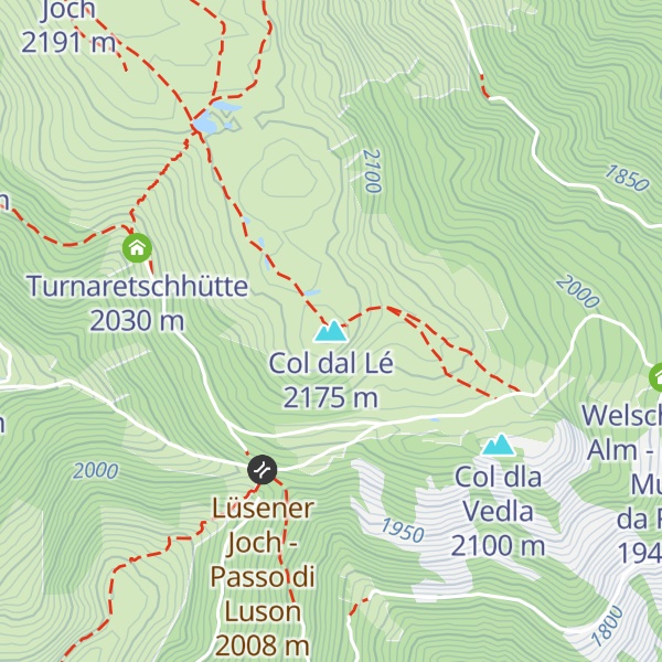 Map of Col dal Lé