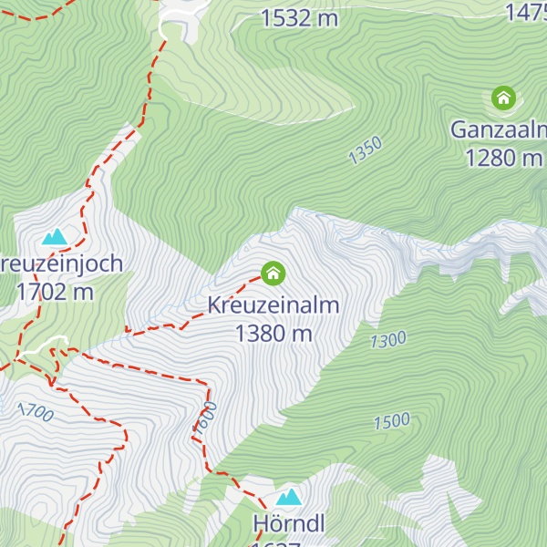 Map of Kreuzeinalm