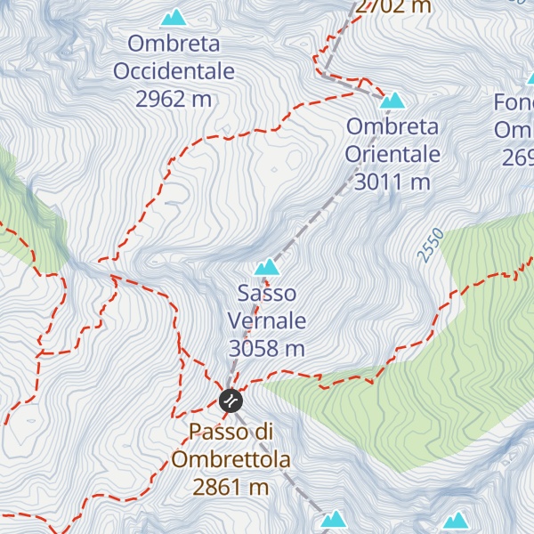 Map of Sasso Vernale