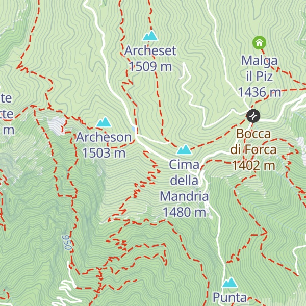 Map of Malga Vedetta