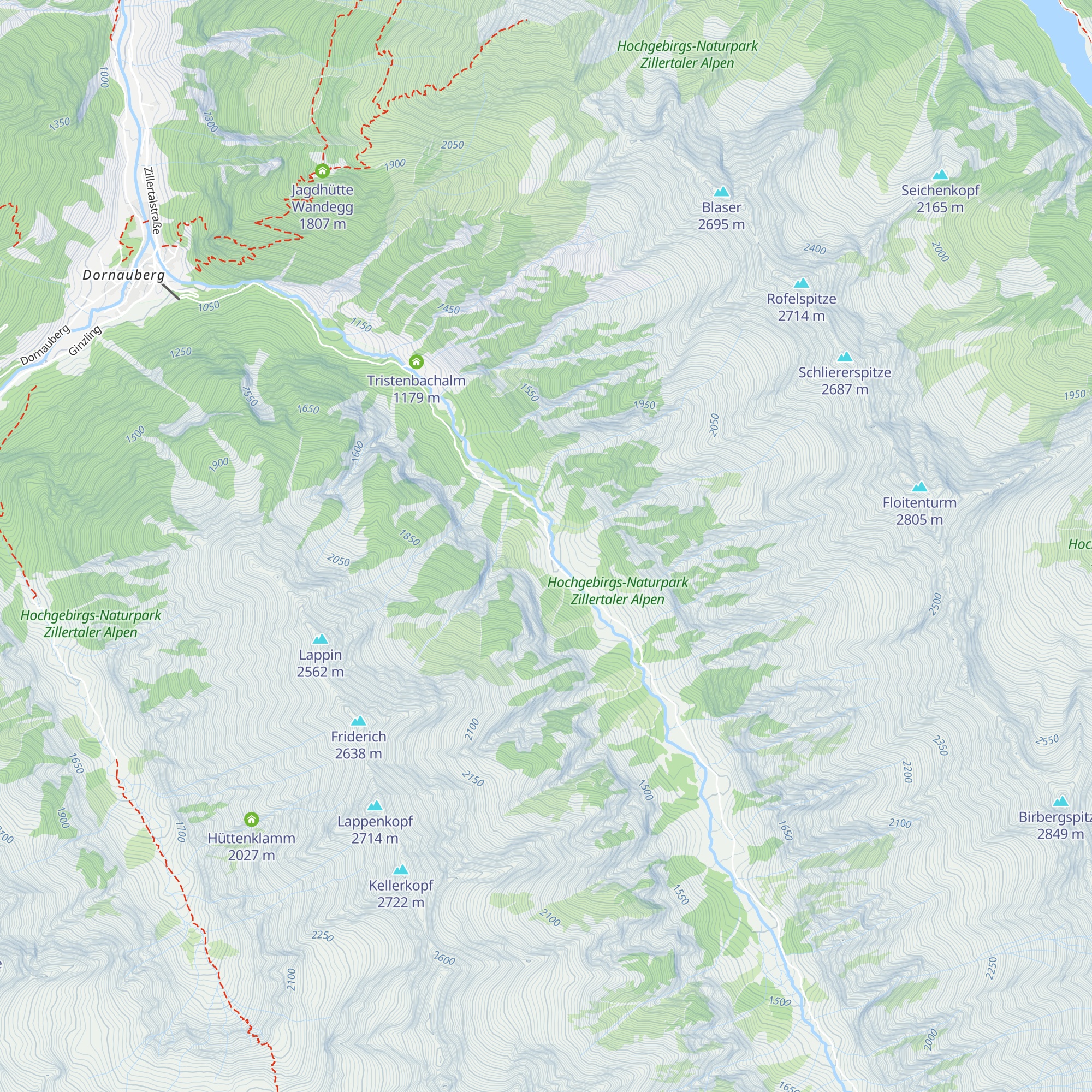 Sulzen Alm map