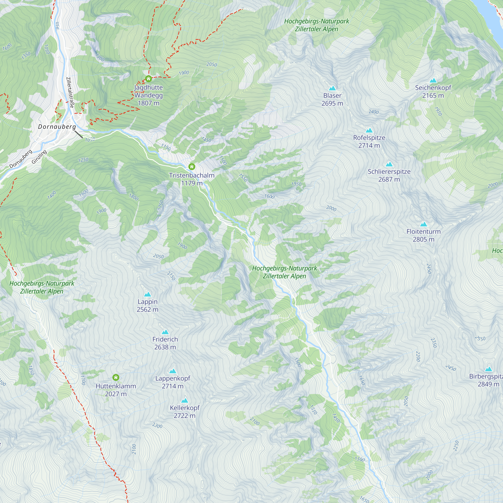 Sulzen Alm map