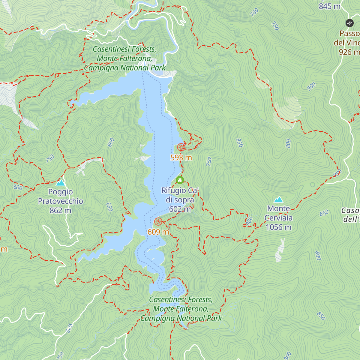 Rifugio Ca' di sopra map