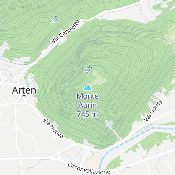 Map of Monte Aurin