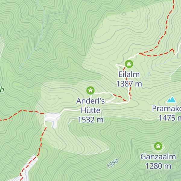 Map of Anderl's Hütte