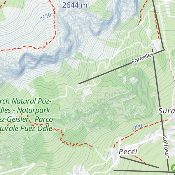 Map of Ütia Forcelles