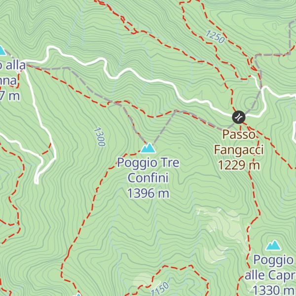 Map of Poggio Tre Confini