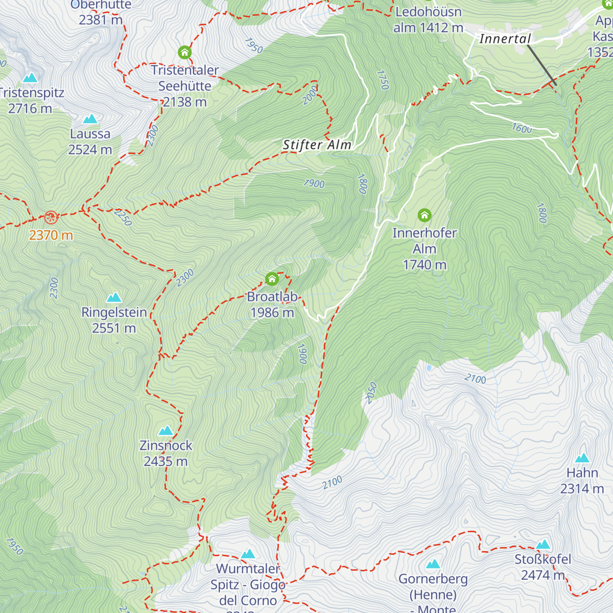 Pircher Alm map