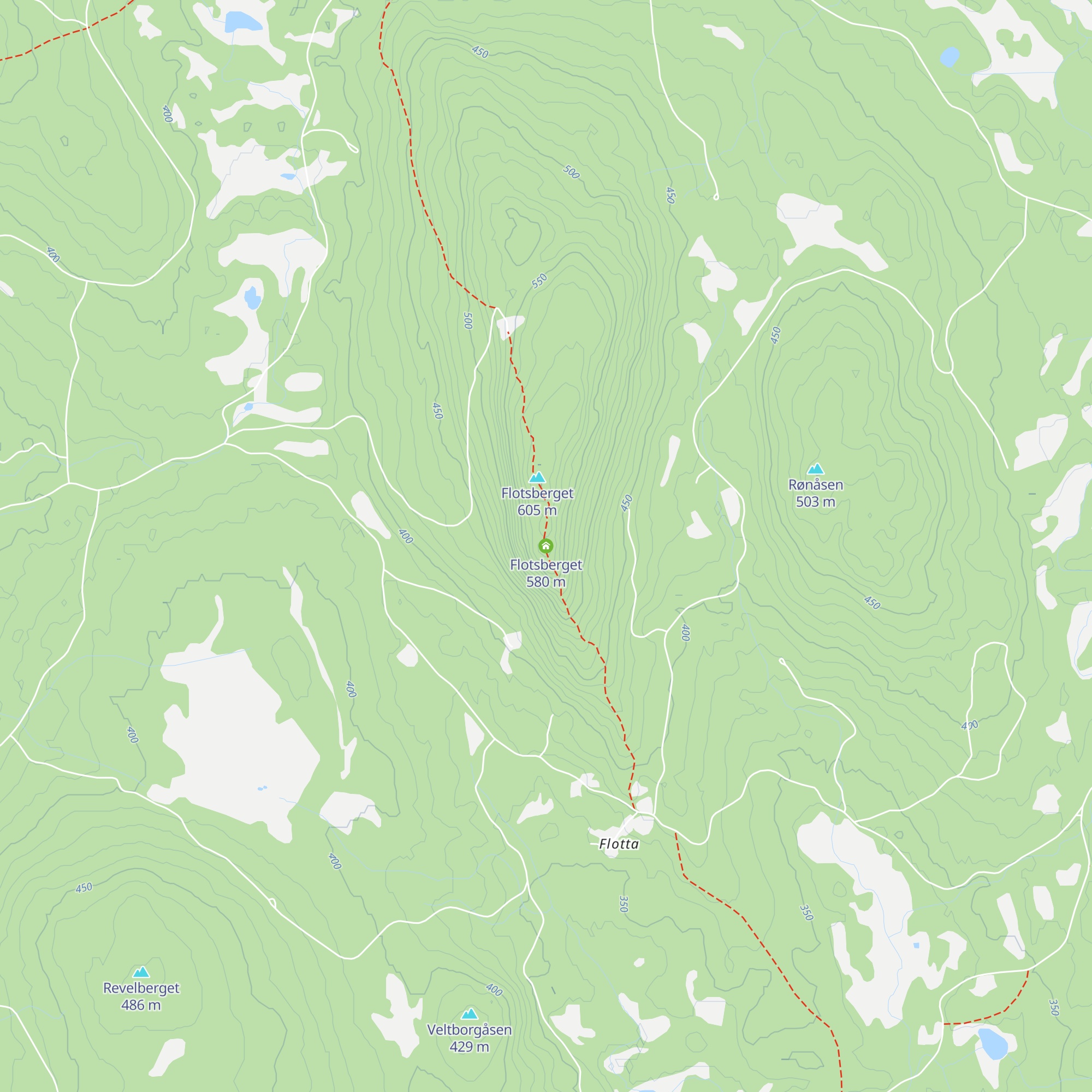 Flotsberget map