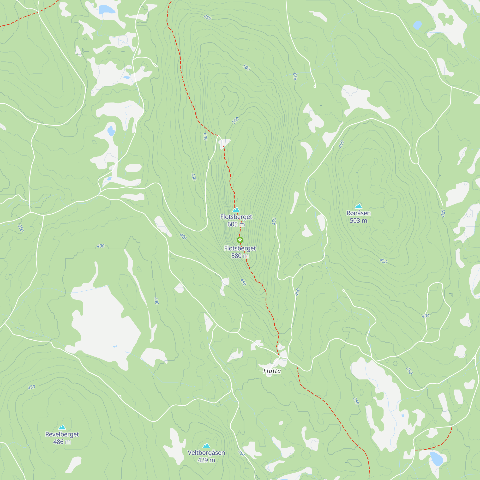 Flotsberget map
