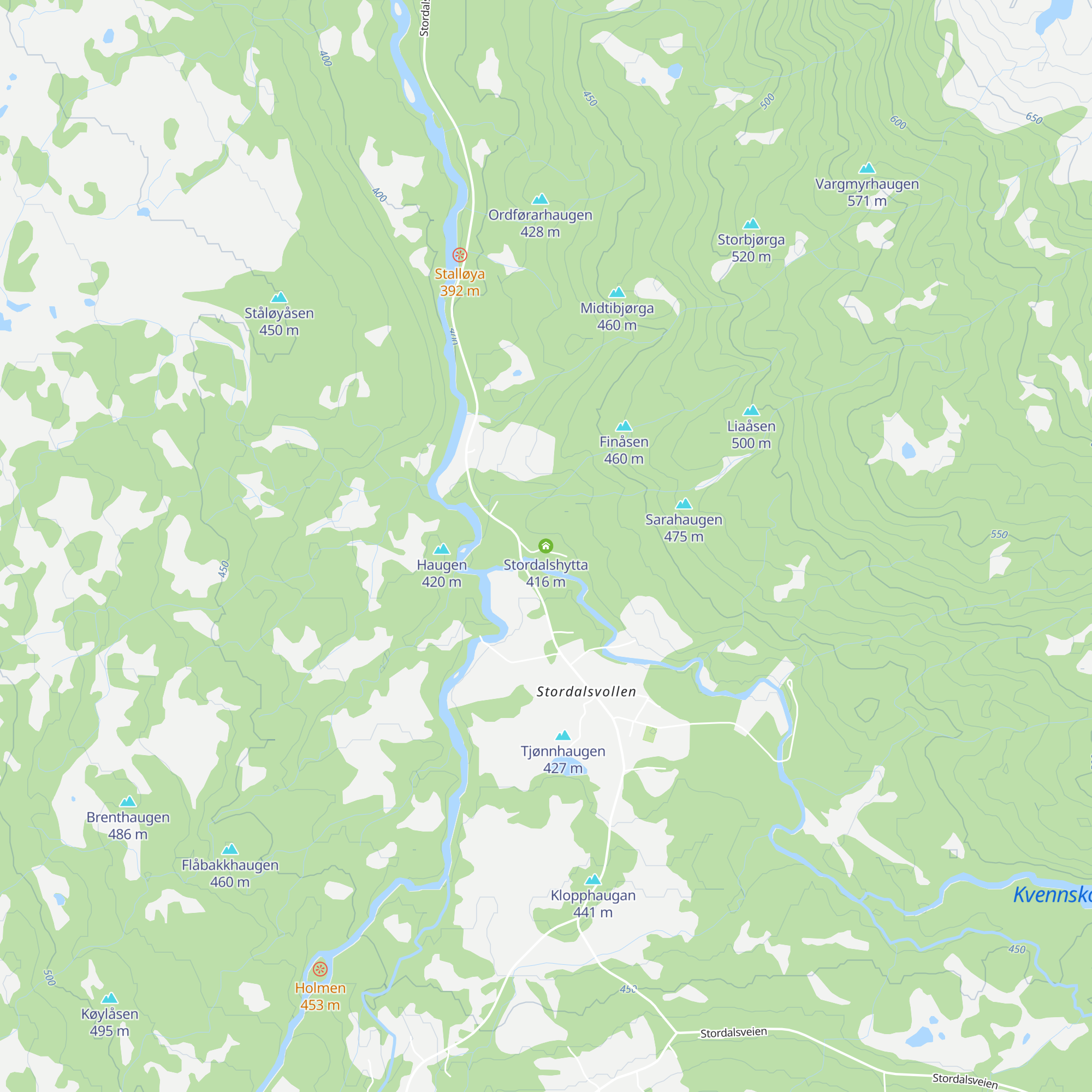 Stordalshytta map