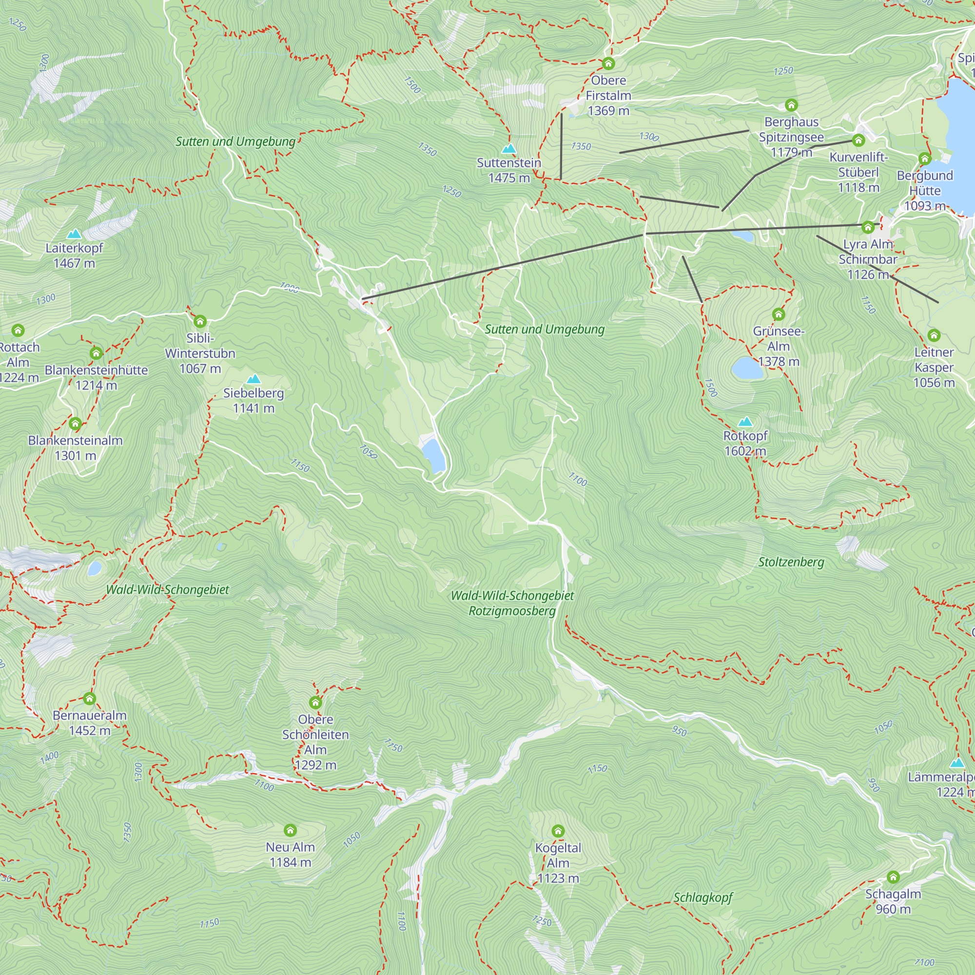 Wechsel-Alm map