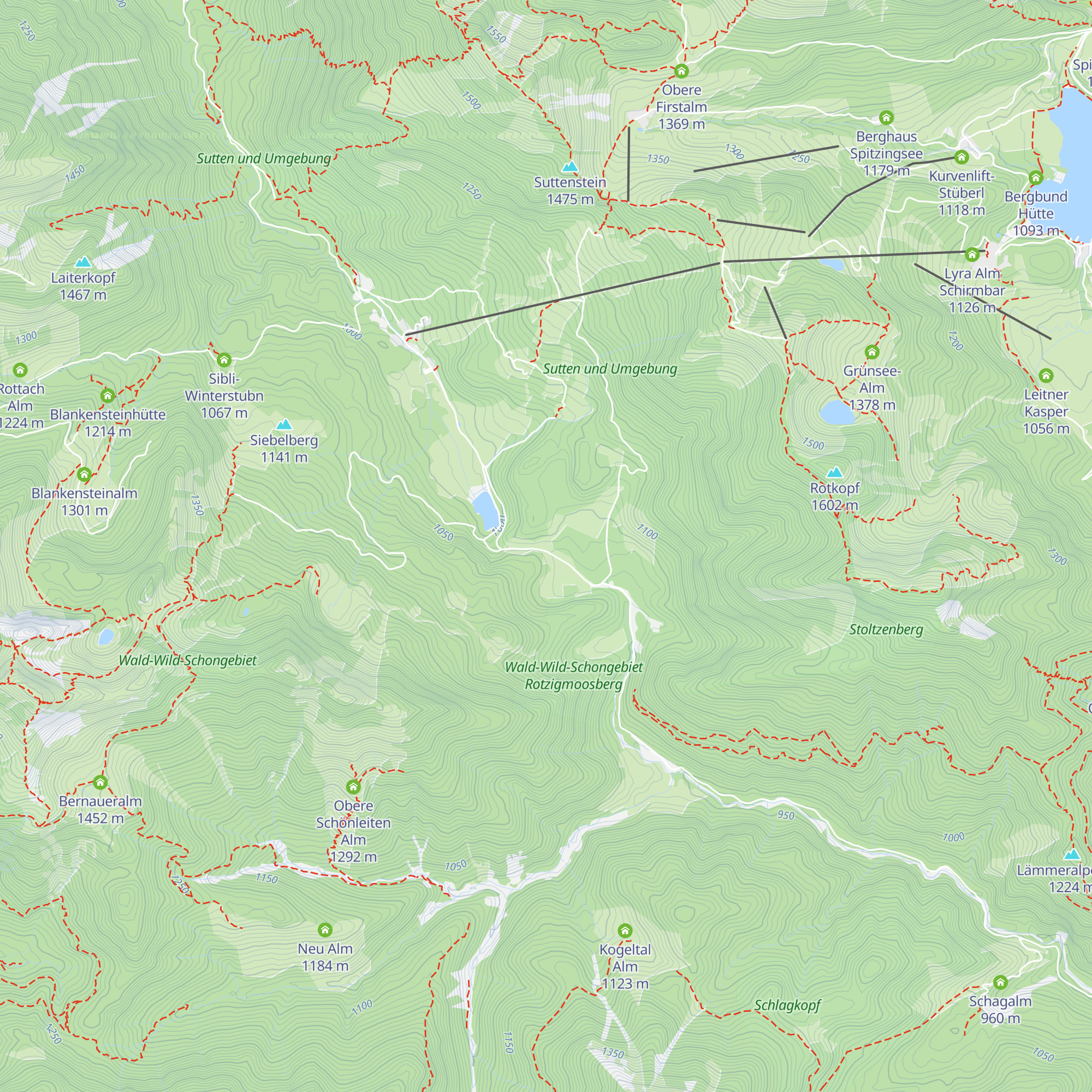Wechsel-Alm map