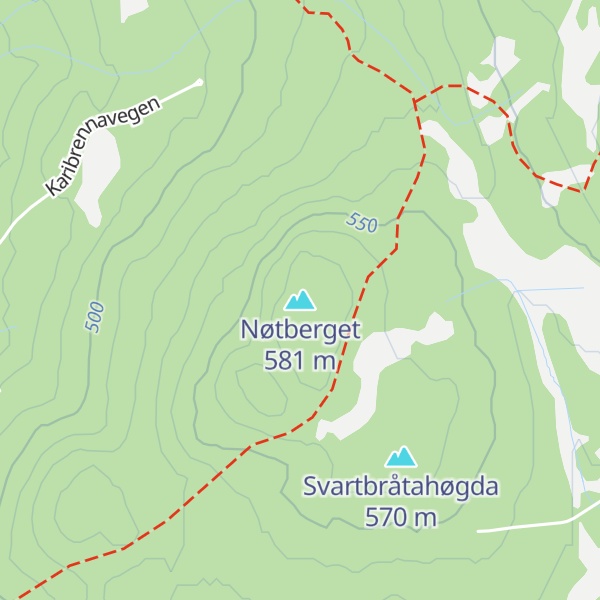 Map of Nøtberget
