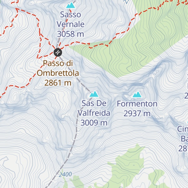 Map of Sas De Valfreida