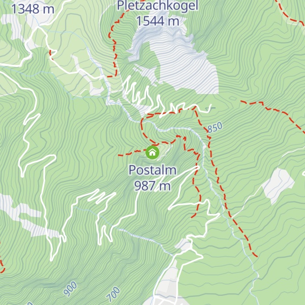 Map of Postalm