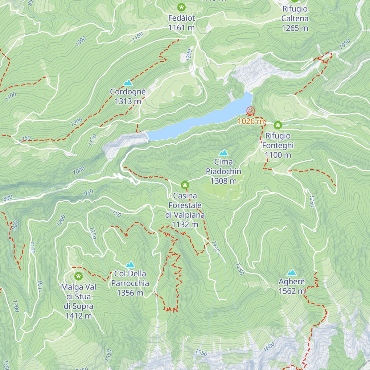Casina Forestale di Valpiana map