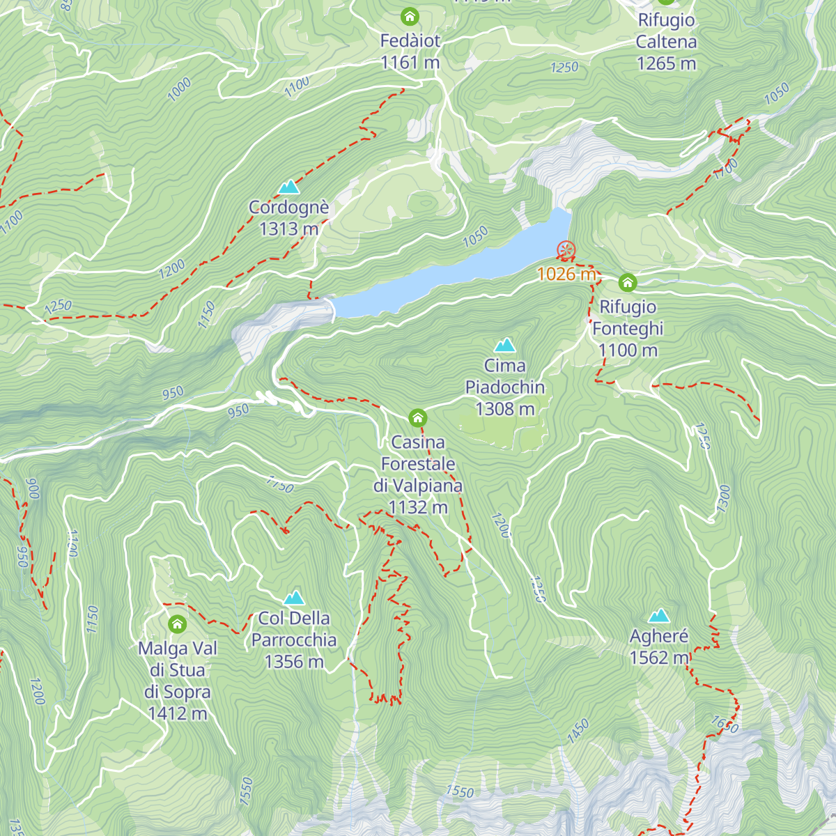 Casina Forestale di Valpiana map