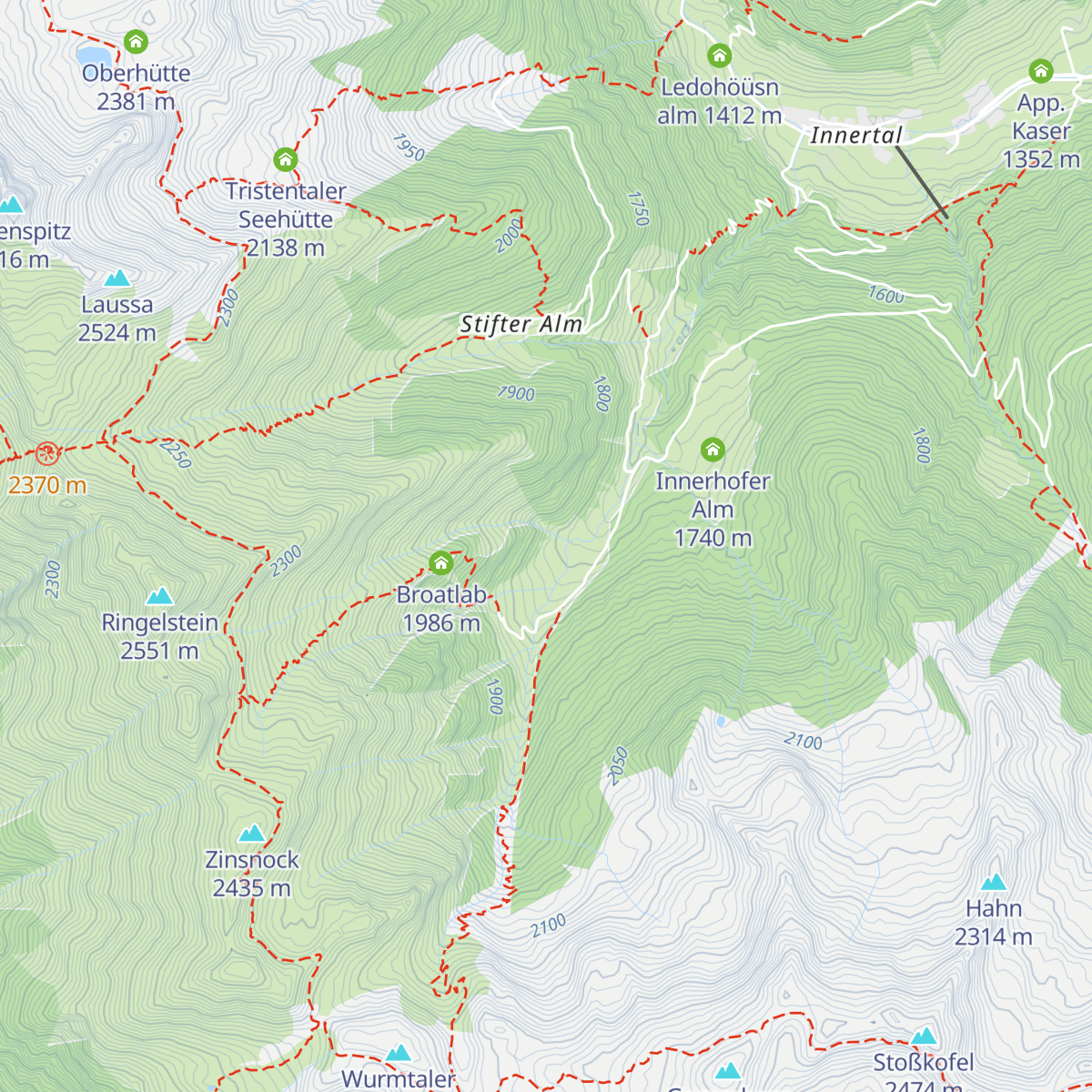 Marxegger Alm map