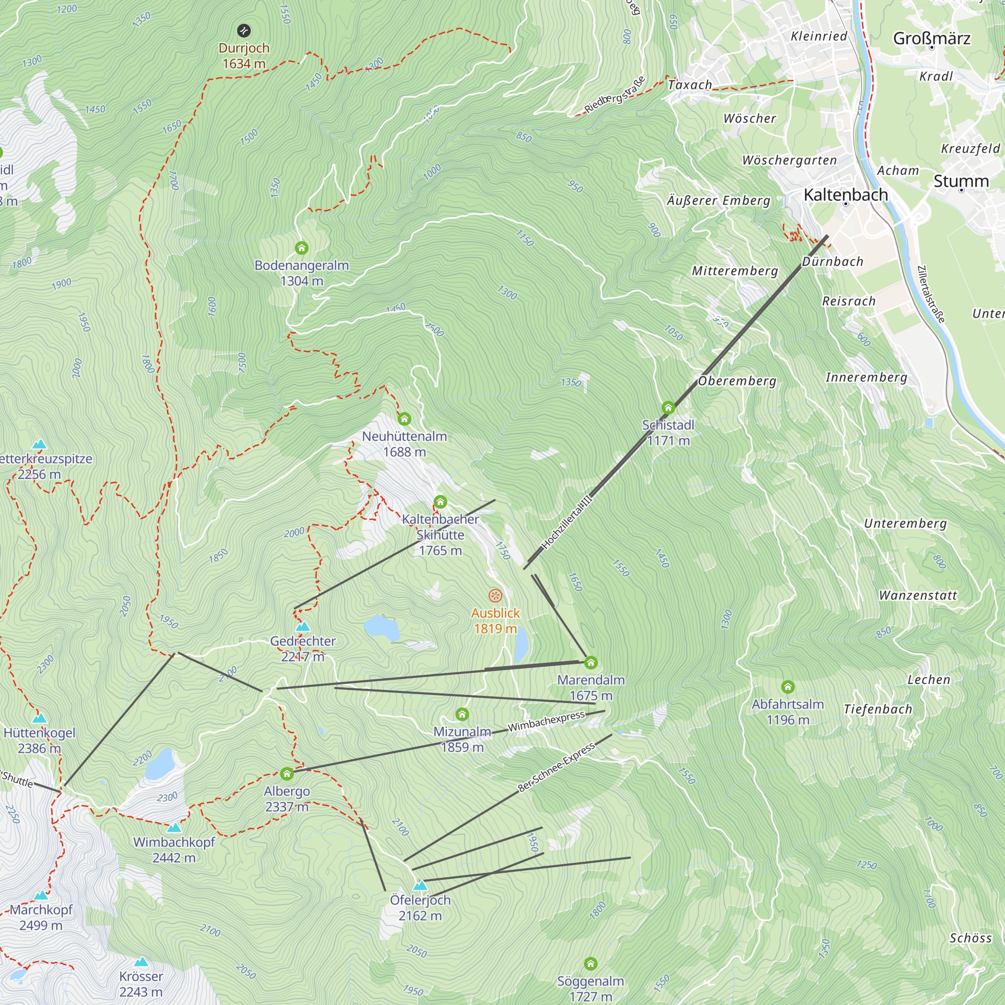Boxenstopp map