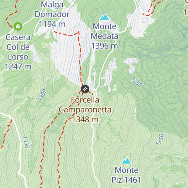 Map of Malga Paradiso