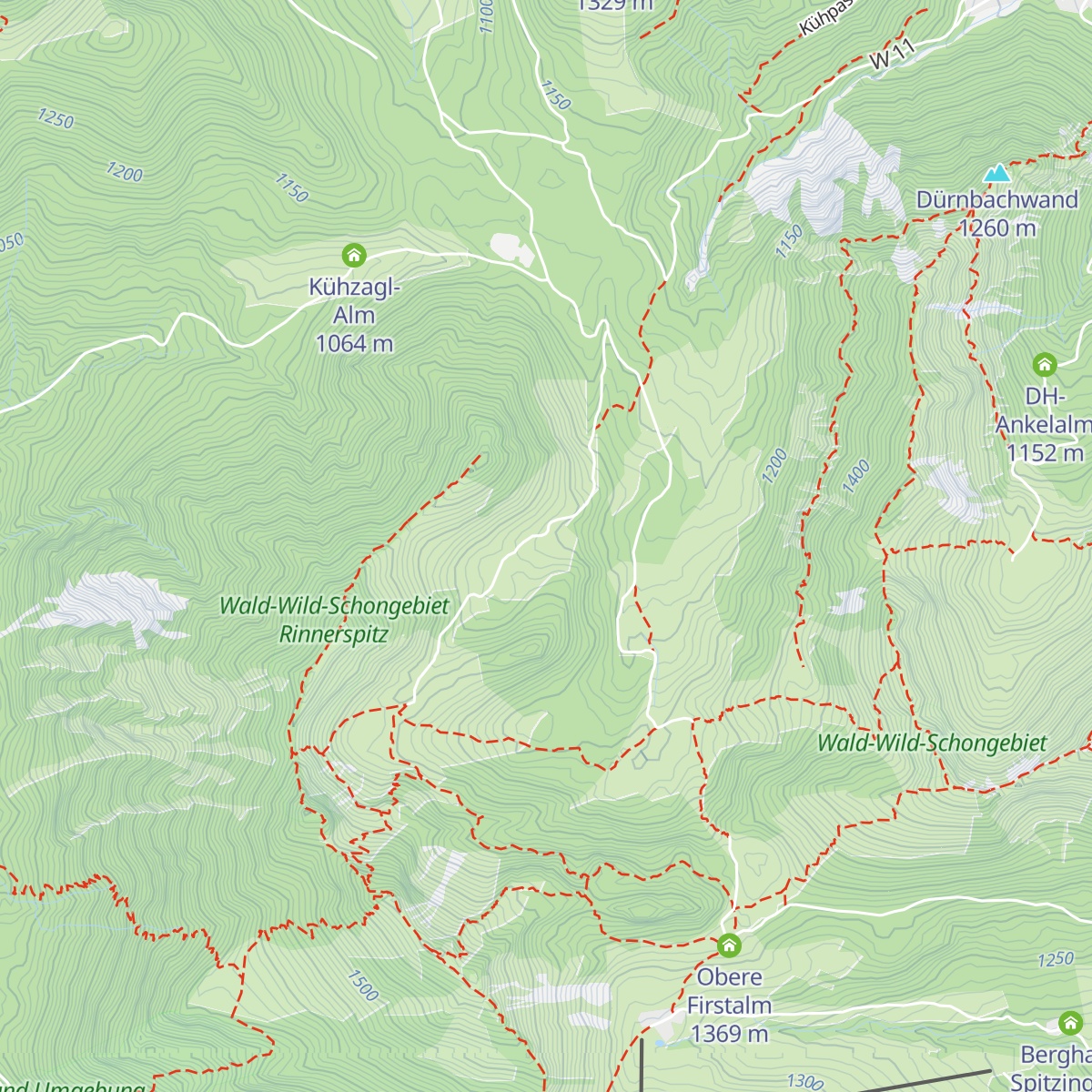 Raineralm map