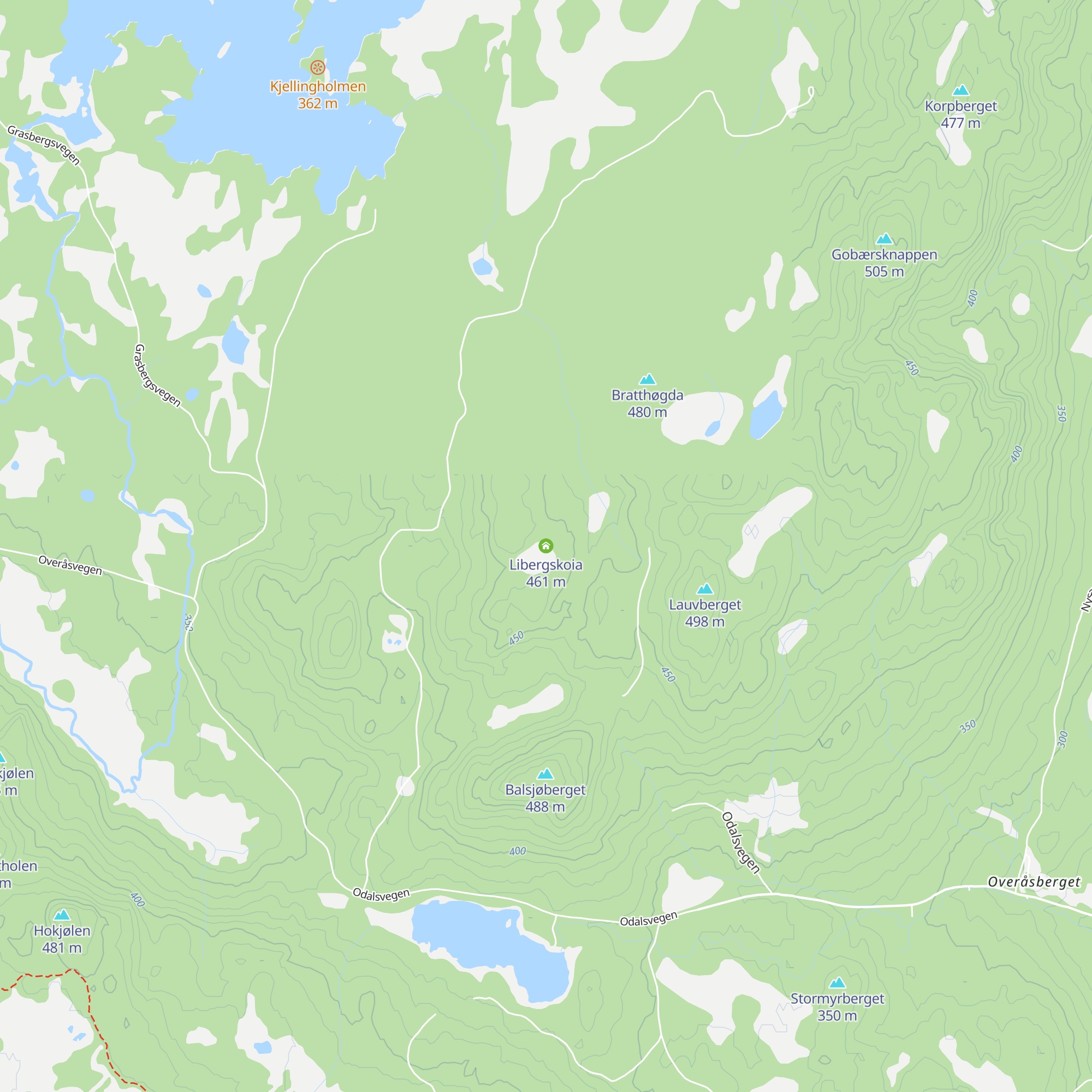 Libergskoia map