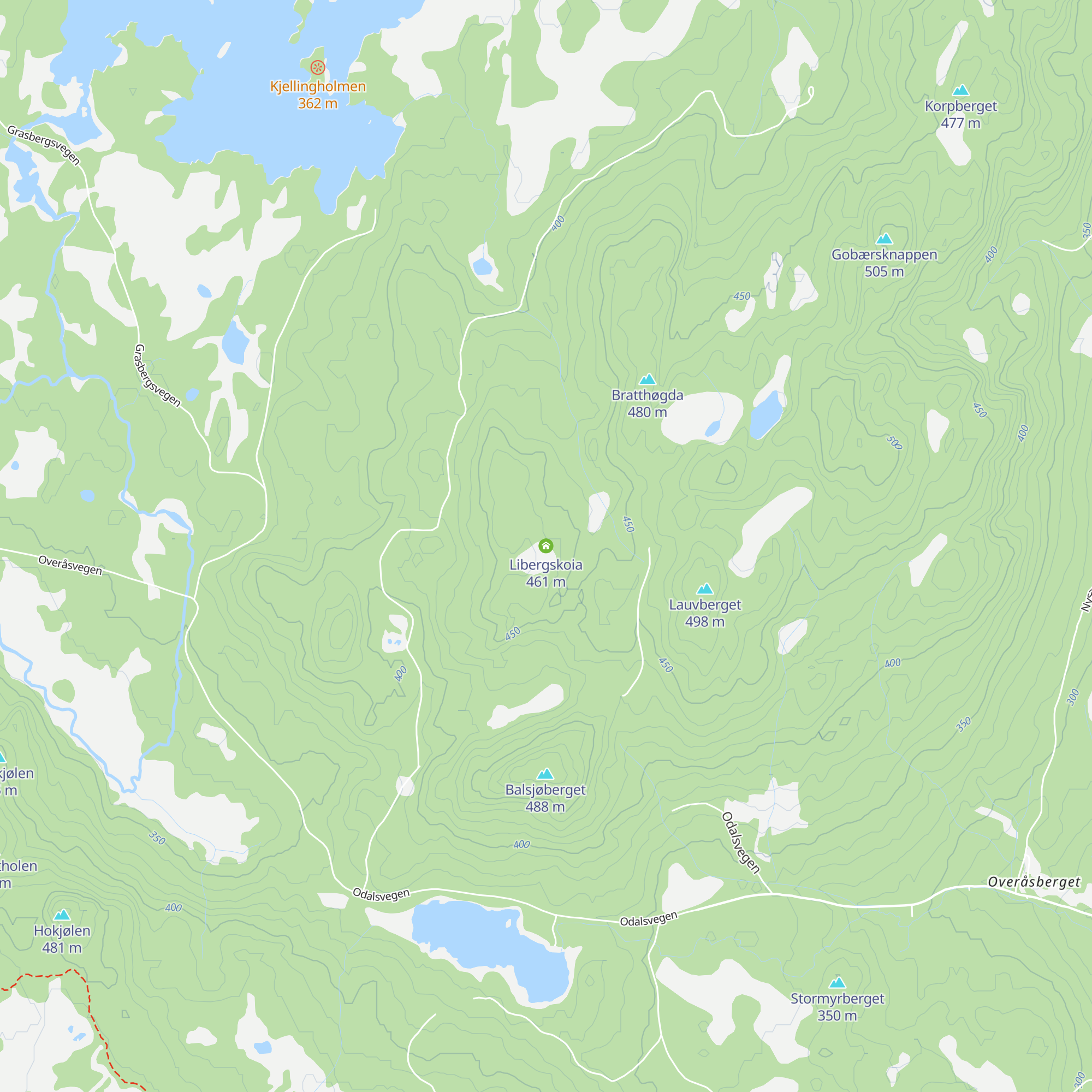 Libergskoia map