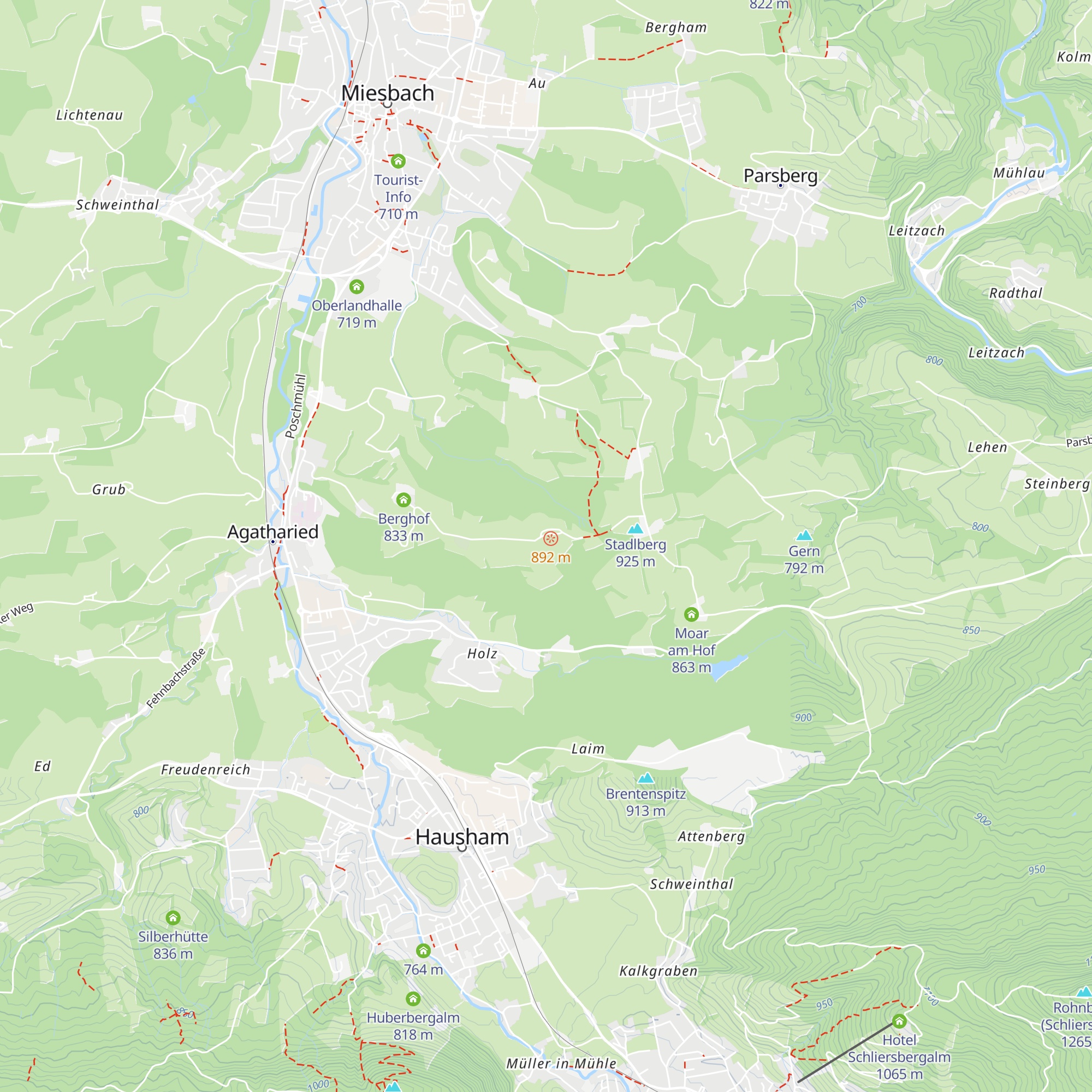 Untergunetsrain map