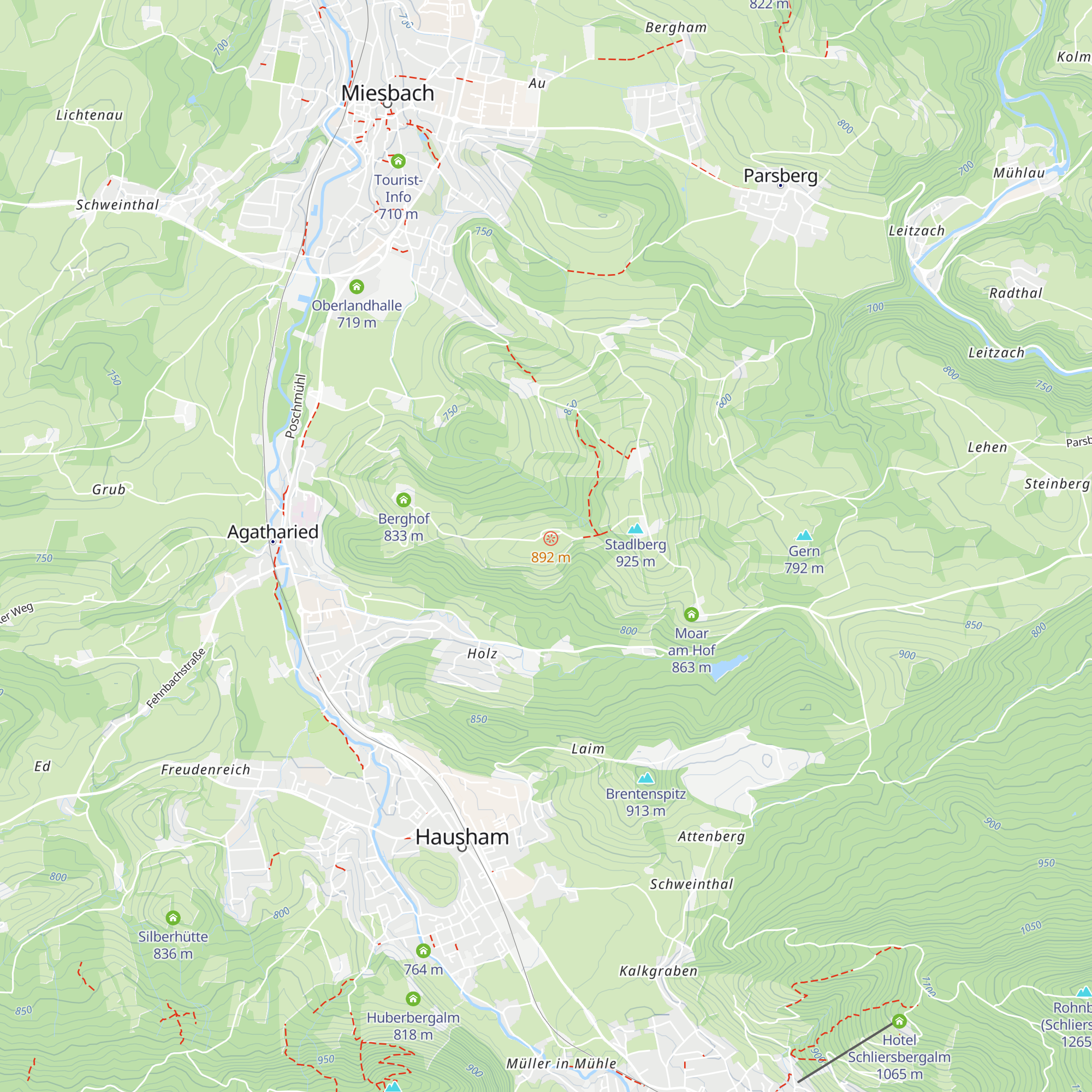Untergunetsrain map