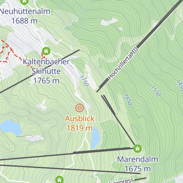 Map of Zillertaler Schi-Alm