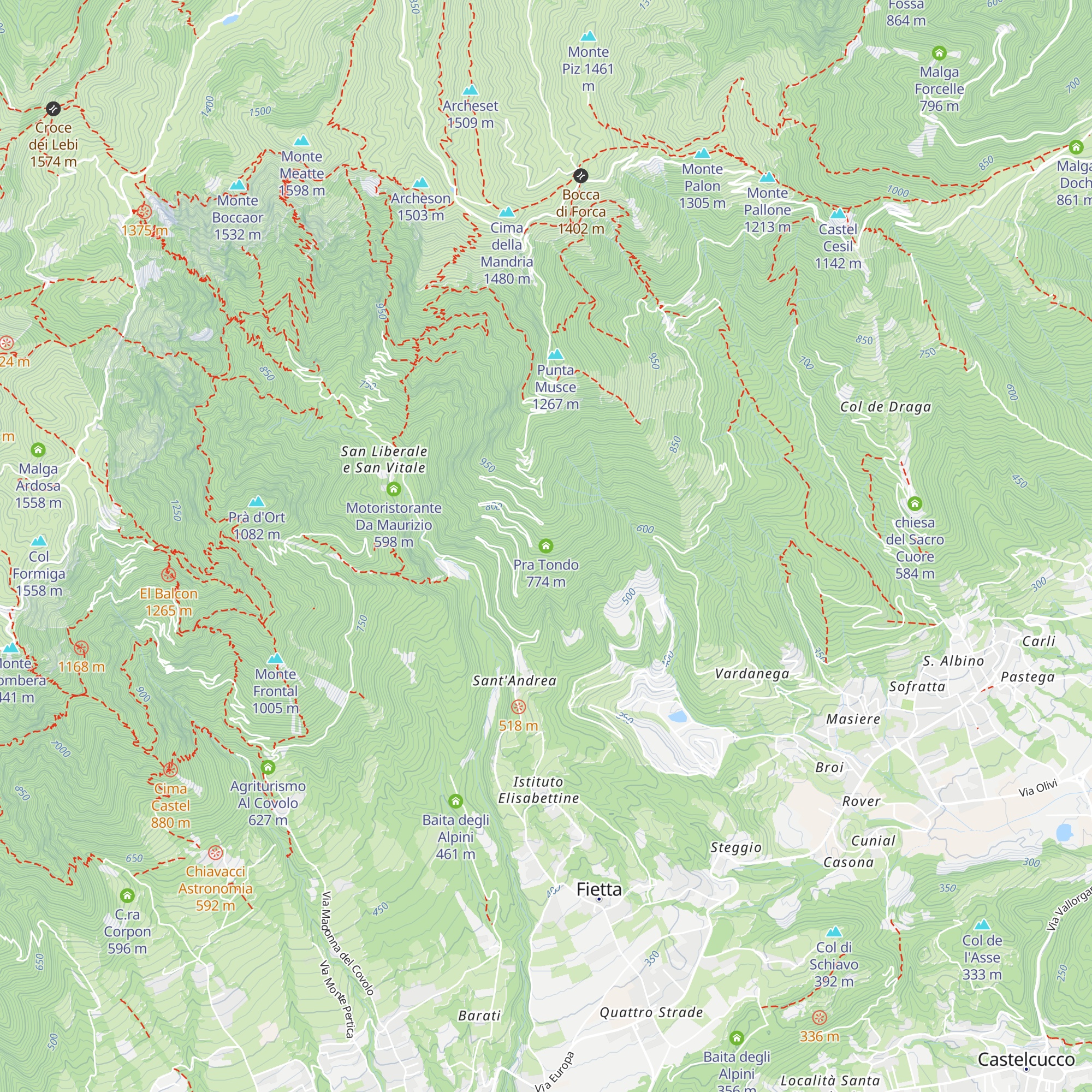Pra Tondo map